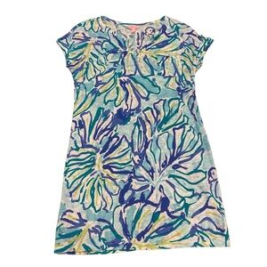 Lilly Pulitzer Duval Dress size XS Blue Linen NWOT